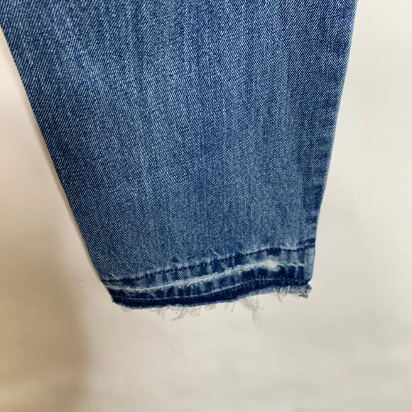 Caffeine Destroyed Light Wash Jeans Sz Medium Released Hem - Picture 7 of 10